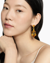 Marbella Chandelier Earrings in 18K Yellow Gold with Citrine and Madeira Citrine, 57mm